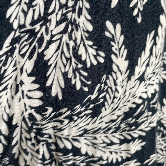 Cabi Black and White Floral Wrap Dress Medium - Picture 7 of 11